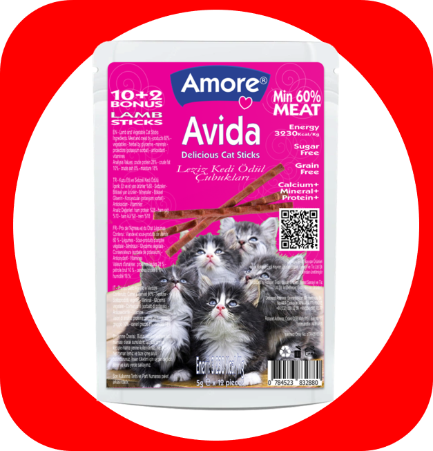 Avida Cat Lamb Sticks